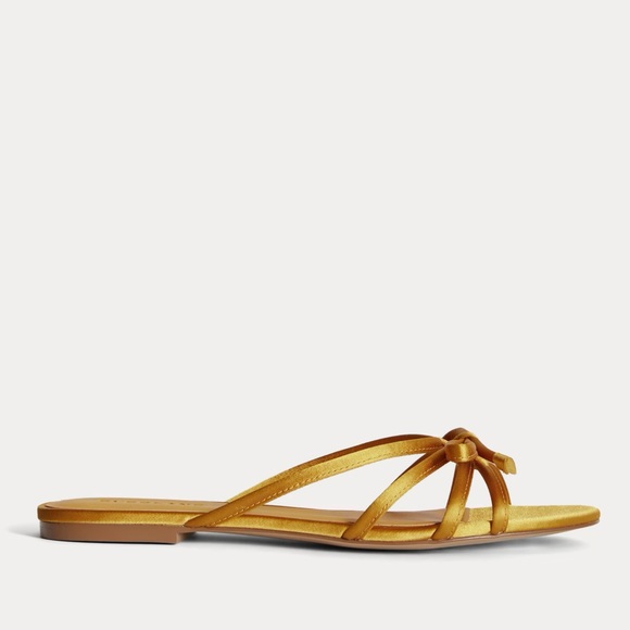 Everlane Golden Sun Satin Sandals - Picture 2 of 9